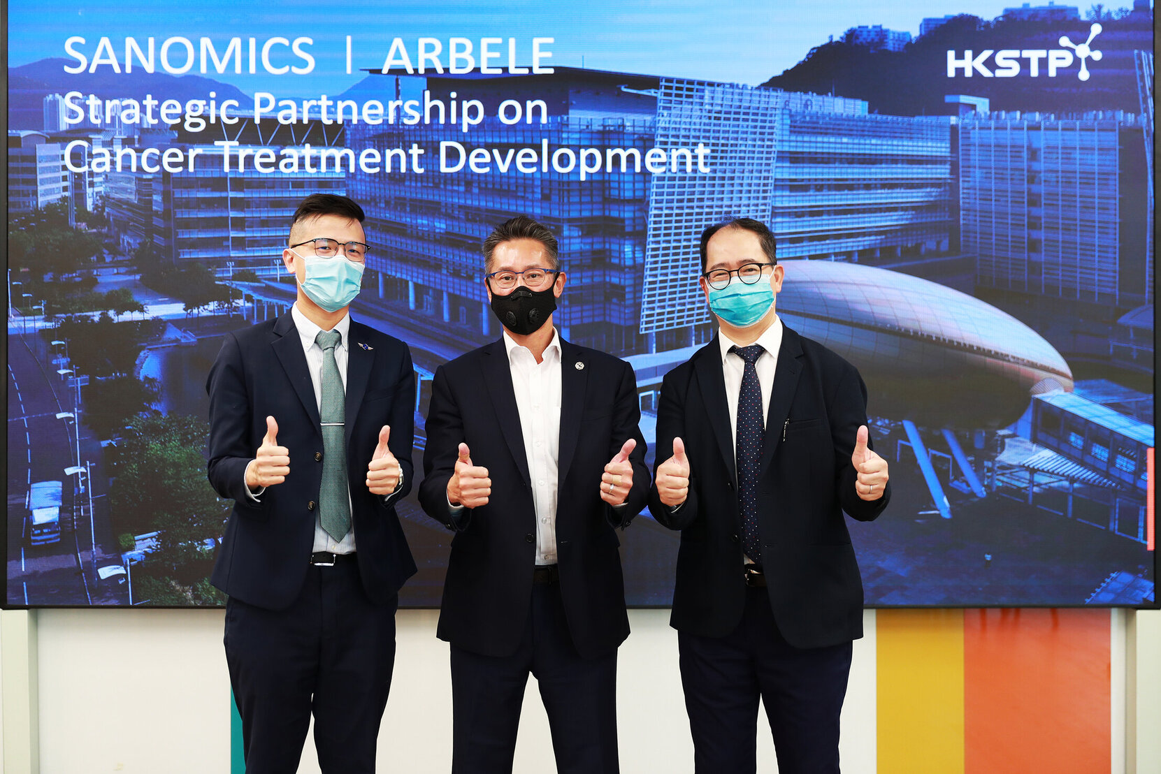 photo1HKSTP BIOTECHNOLOGY COMPANIES SANOMICS AND ARBELE ENTER INTO A STRATEGIC PARTNERSHIP TO ACCELE