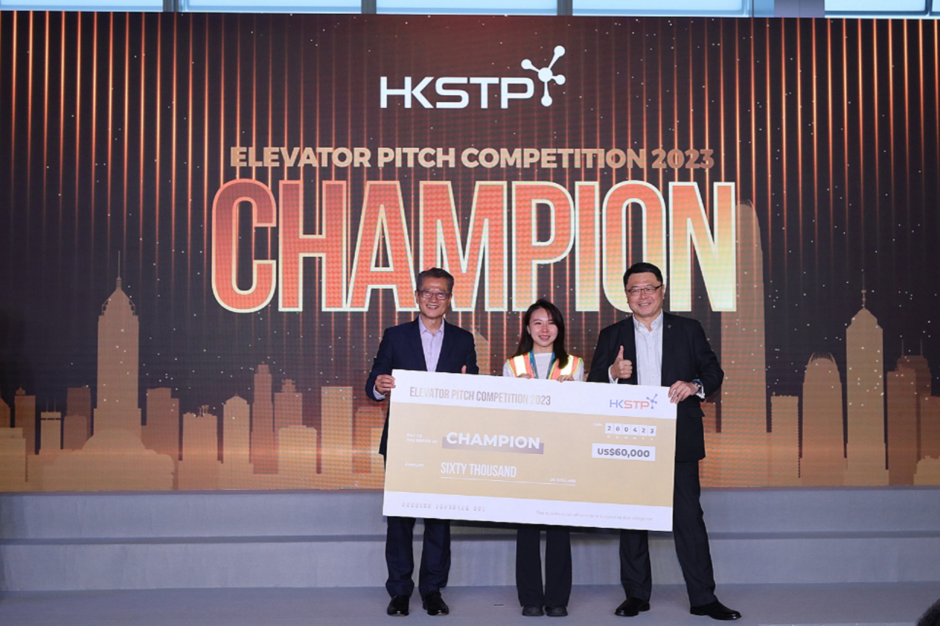 photo3HKSTP CROWNS OVERALL CHAMPION SKYLAND INNOVATION AT EPIC 2023 PITCHING COMPETITION BEATING OVE
